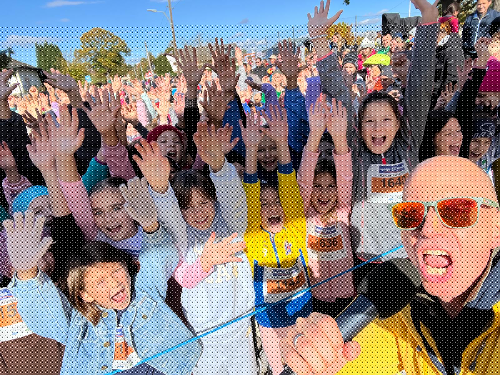 Kinder beim Kinderlauf